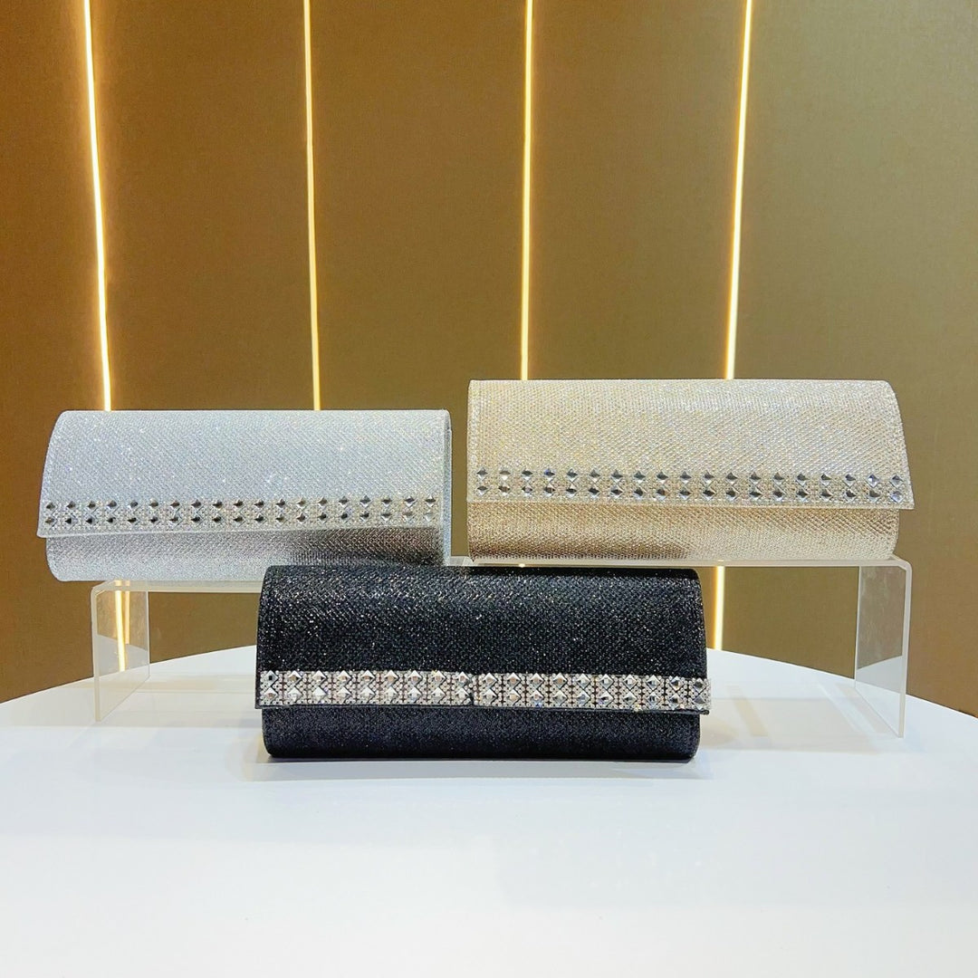 Sparkling Rhinestone Evening Clutch