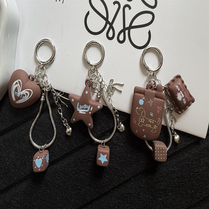 Playful Star-Themed Key Charm Stornfield