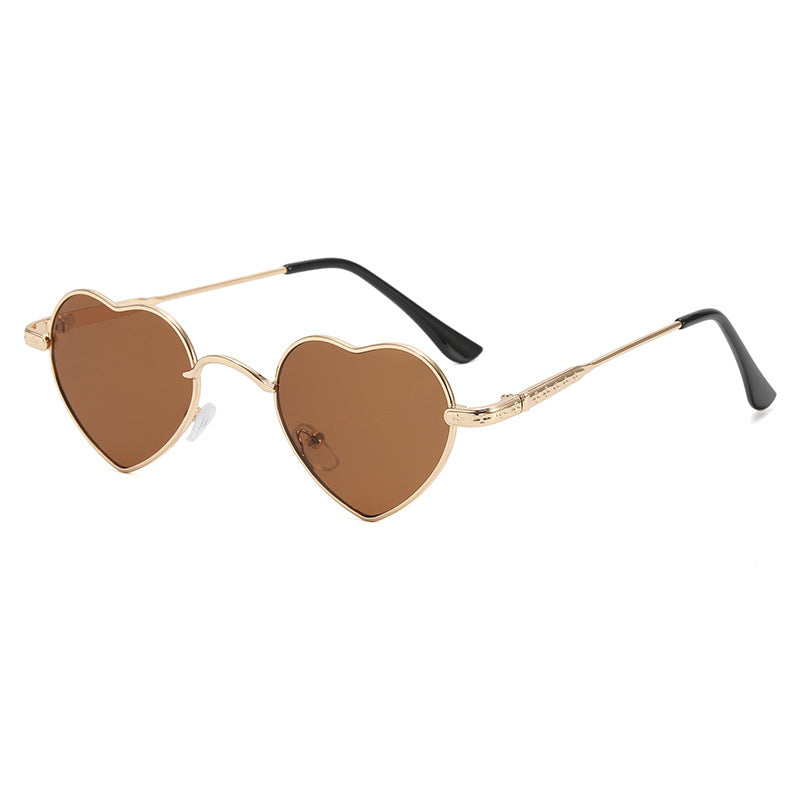 Women's Heart-Shaped Sunglasses with Delicate Metal Frame Stornfield