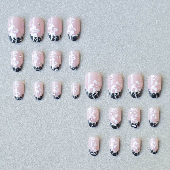 Elegant Floral Nail Art Design Set