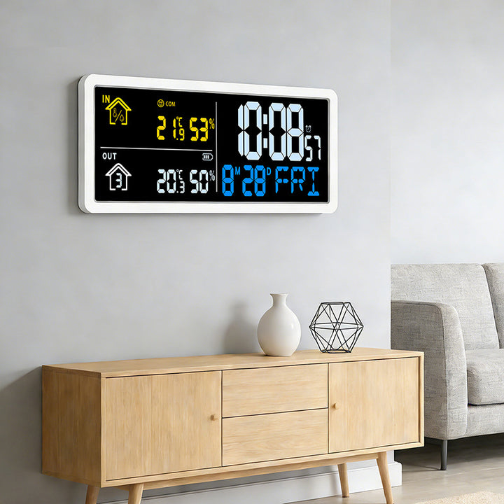 Digital weather forecast clock with hygrometer Stornfield