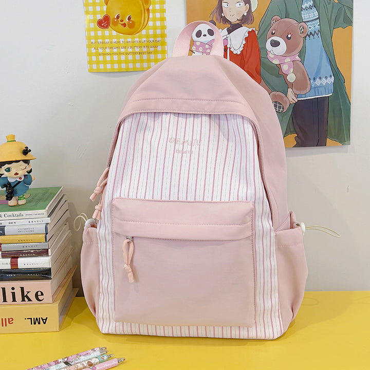 Casual Stripe Patterned Backpack Stornfield