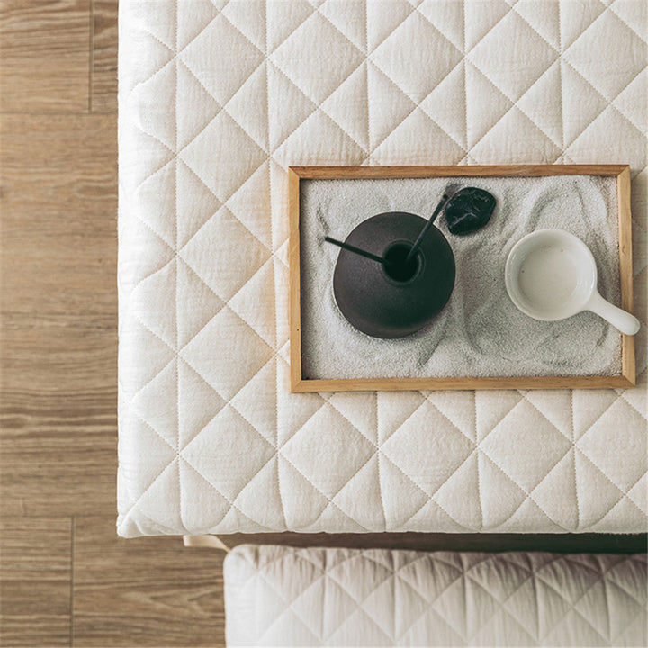 Quilted Hypoallergenic Fitted Mattress Topper Pad with Elastic Skirt