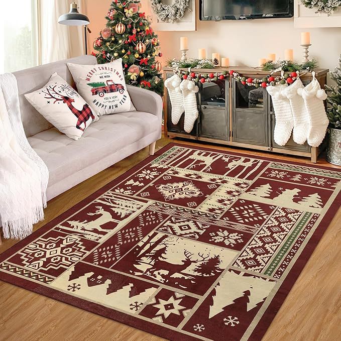 Festive Holiday Area Rug Stornfield