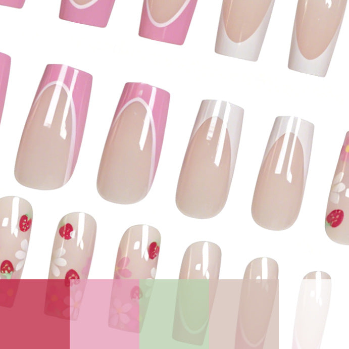 Floral Art Acrylic Nail Extensions Stornfield