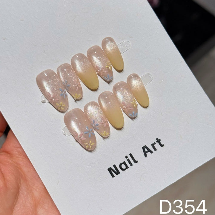 Handmade Decorative Press-On Nail Set