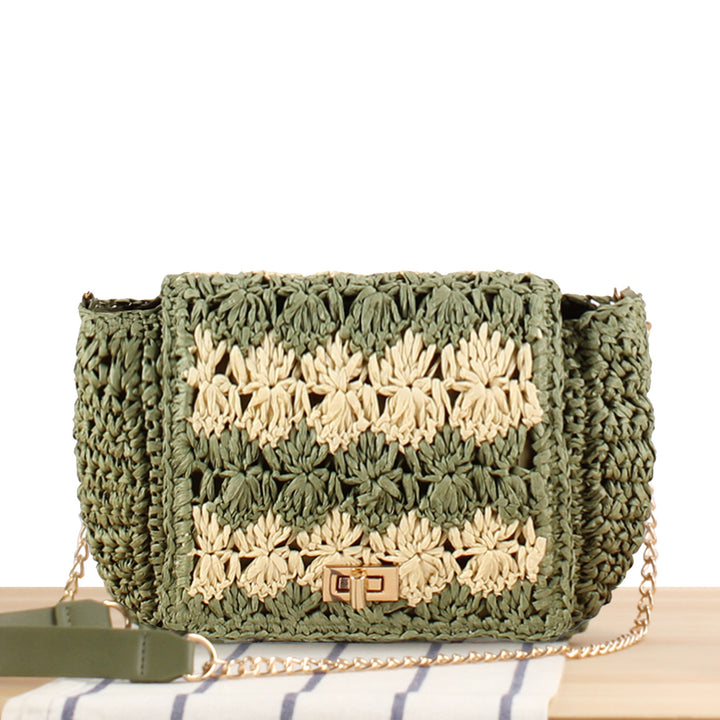 Handbag in Braided Flower Pattern Stornfield