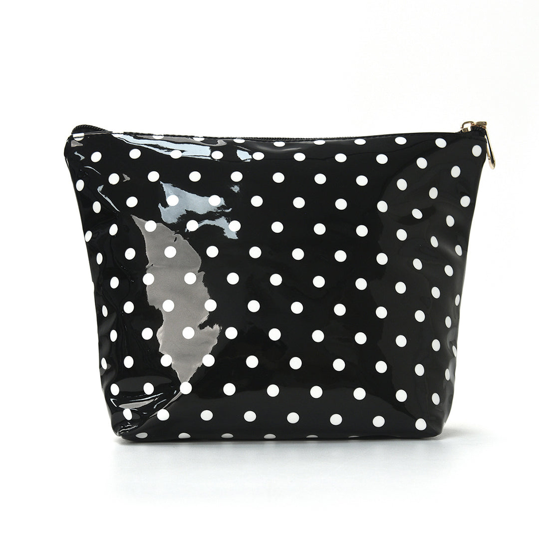 Water-repellent cosmetic bag with polka dot design Stornfield