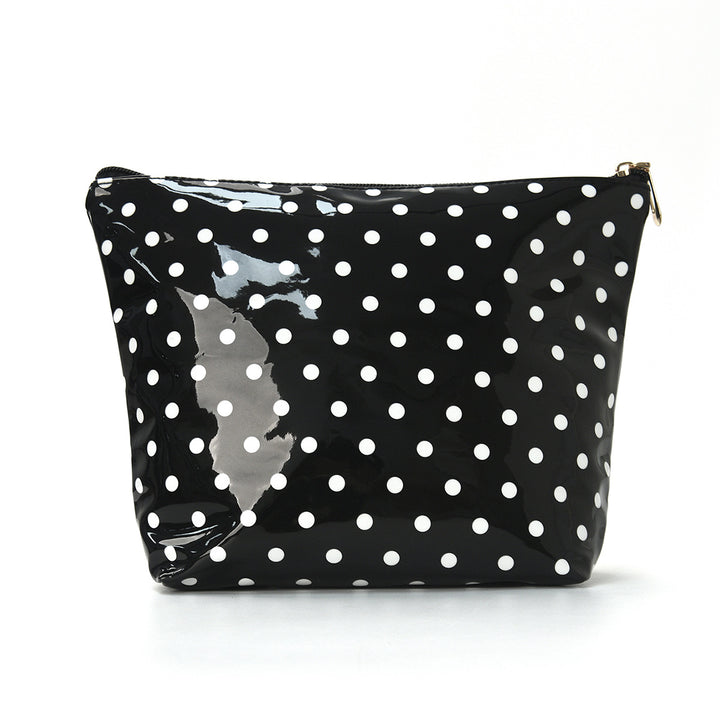 Water-repellent cosmetic bag with polka dot design Stornfield