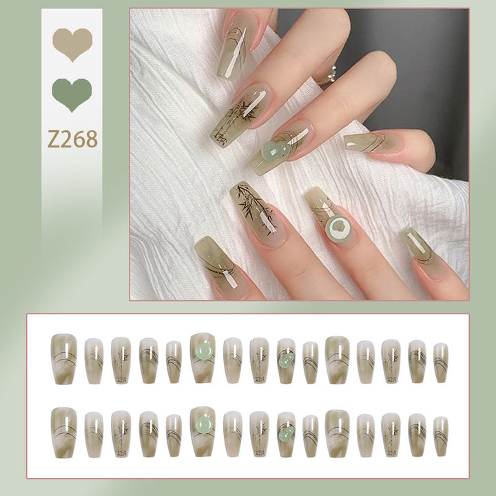 Artificial nails with modern geometric design Stornfield