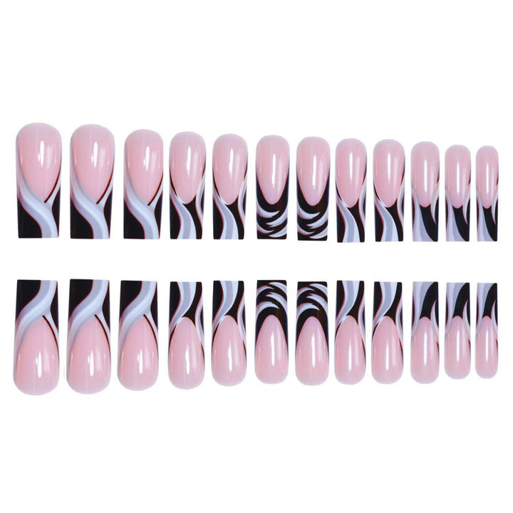 Artistic Marbled Acrylic Nail Enhancements Stornfield