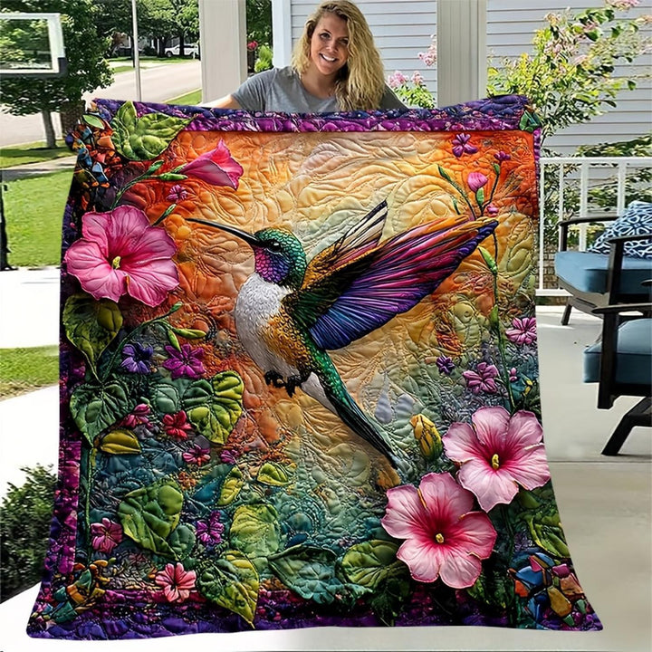 Artistic Floral Throw Blanket