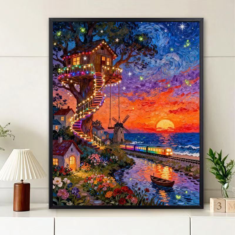 Vibrant Scenic Sunset Wall Art Stornfield