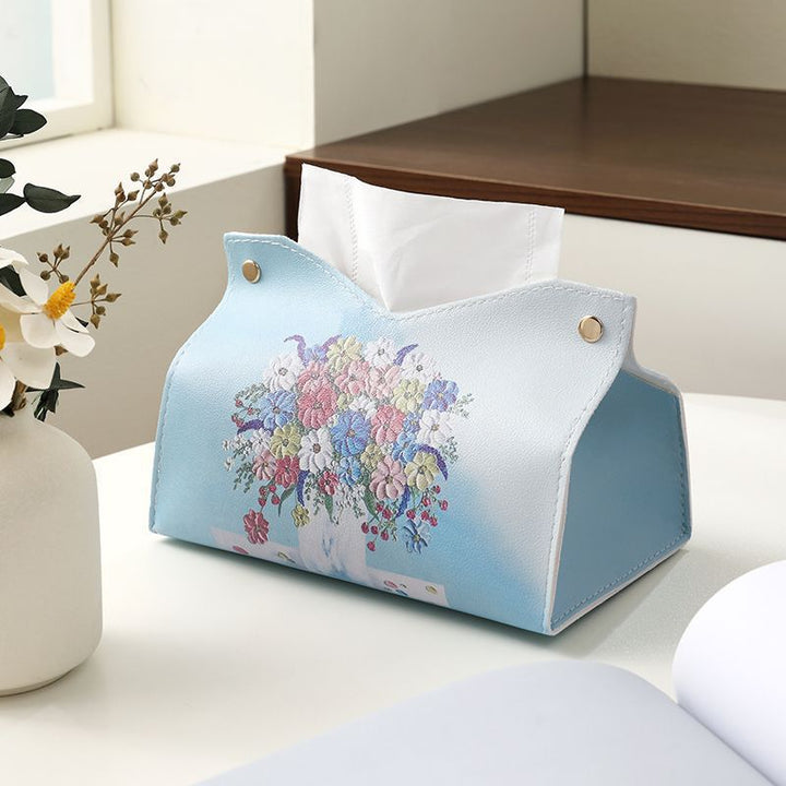 Decorative Floral Design Tissue Box Cover Stornfield