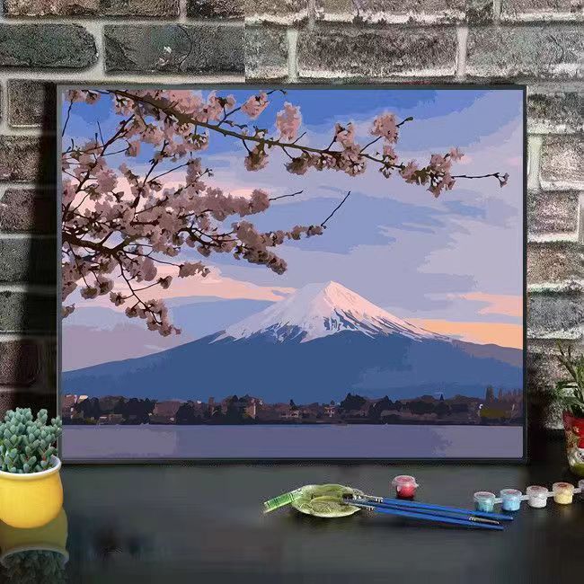 Scenic Mountain Landscape Art Canvas Print Stornfield