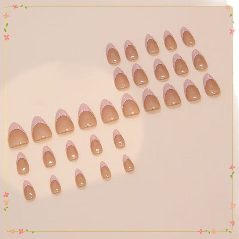 Elegant Nail Tips with French Design Stornfield