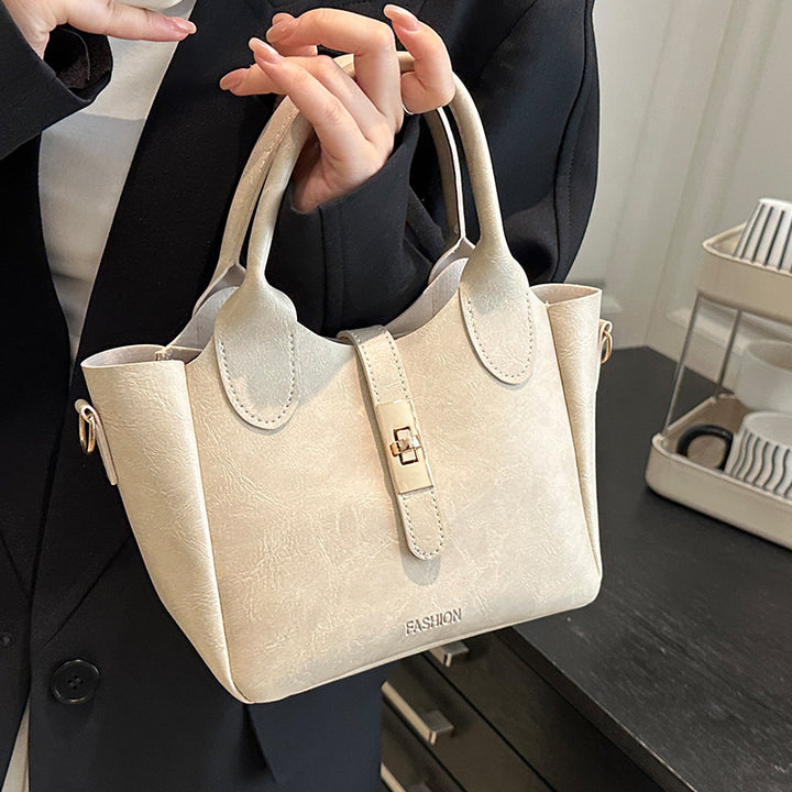 Elegant Structured Handheld Satchel