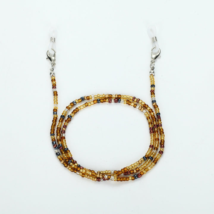 Colored bead necklace with carabiner clasp Stornfield