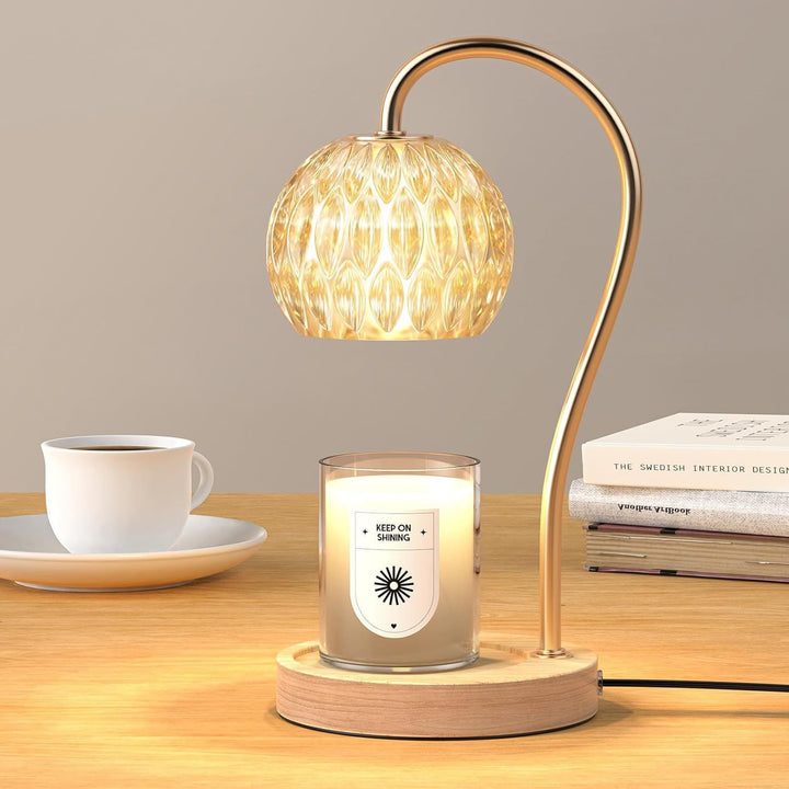 Vintage-Inspired Glass Table Lamp