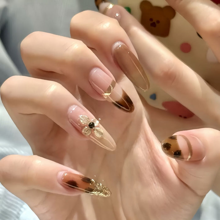 Elegant Decorative Press-On Nail Set Stornfield
