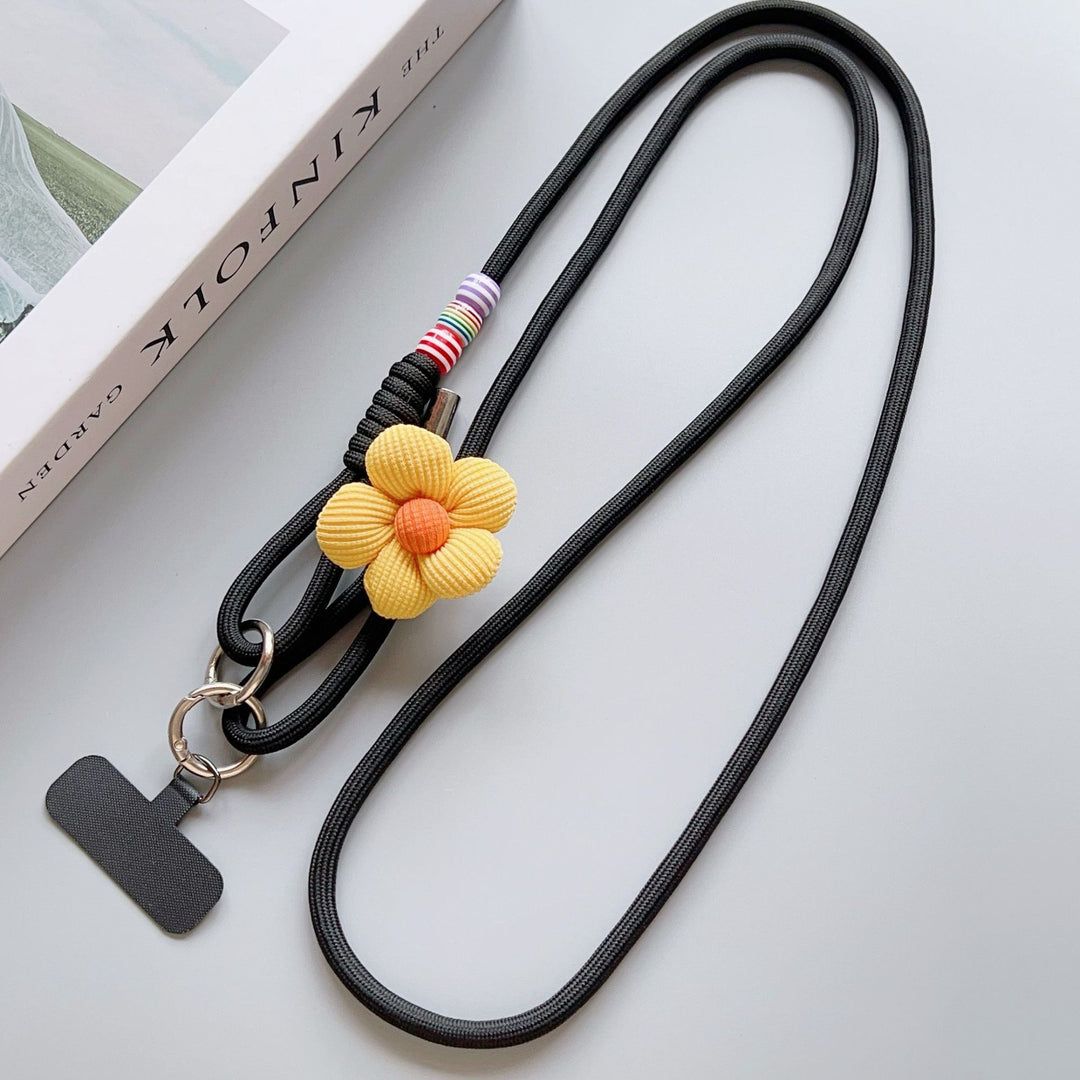 Decorative Flower Charm Phone Lanyard Stornfield