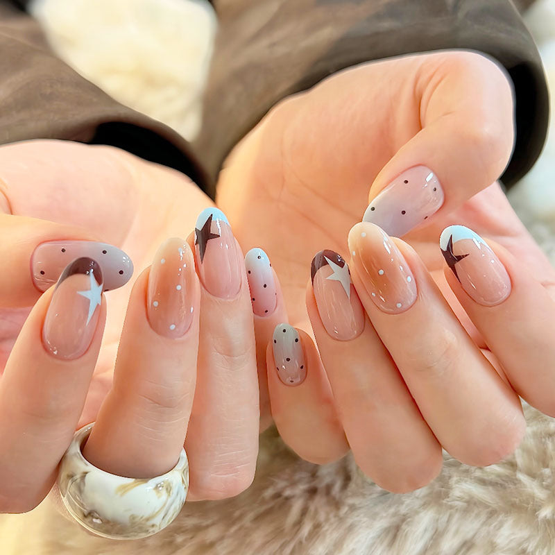 Whimsical Bunny-Themed Press-On Nail Art Set Stornfield