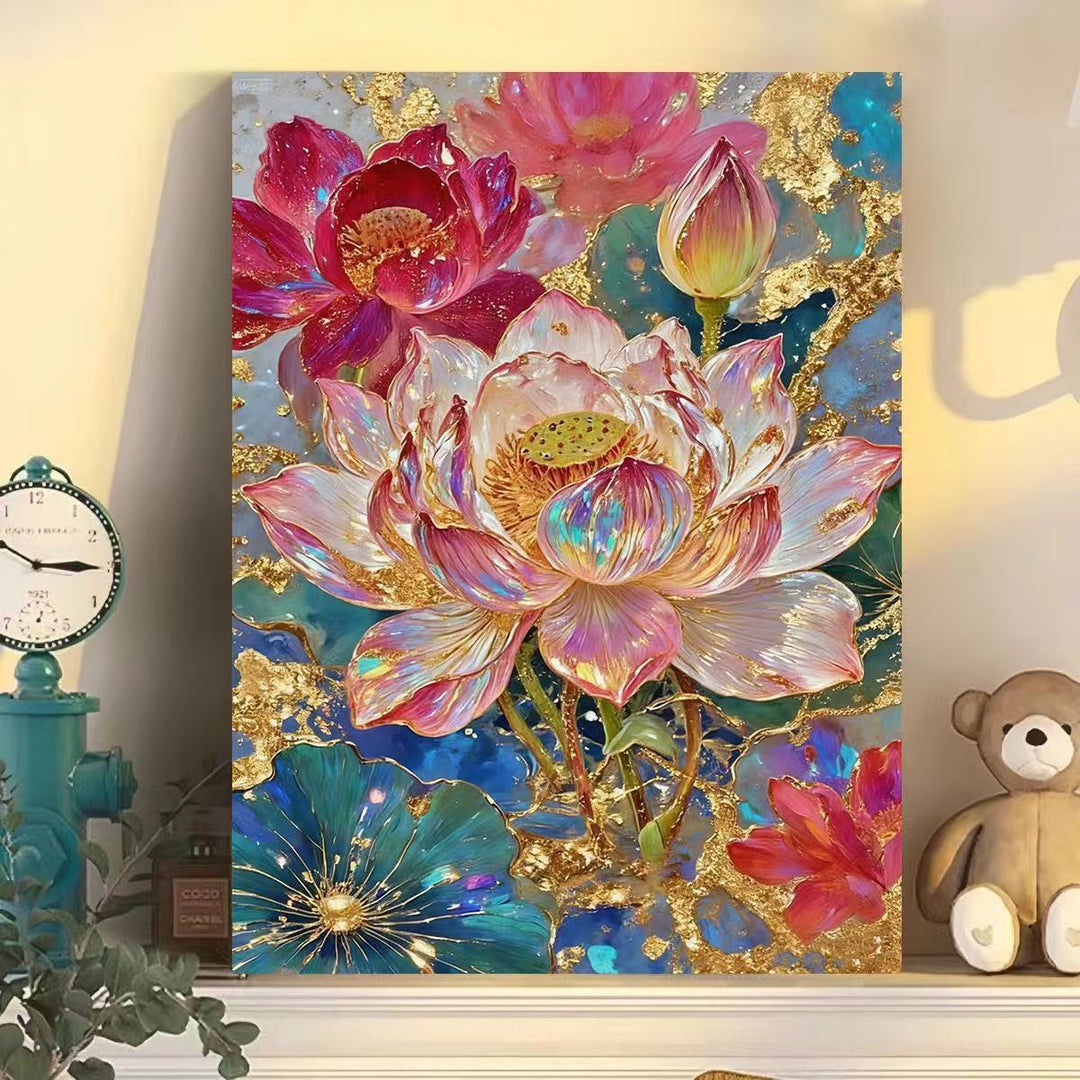 Luxurious Floral Abstract Canvas Wall Art Stornfield
