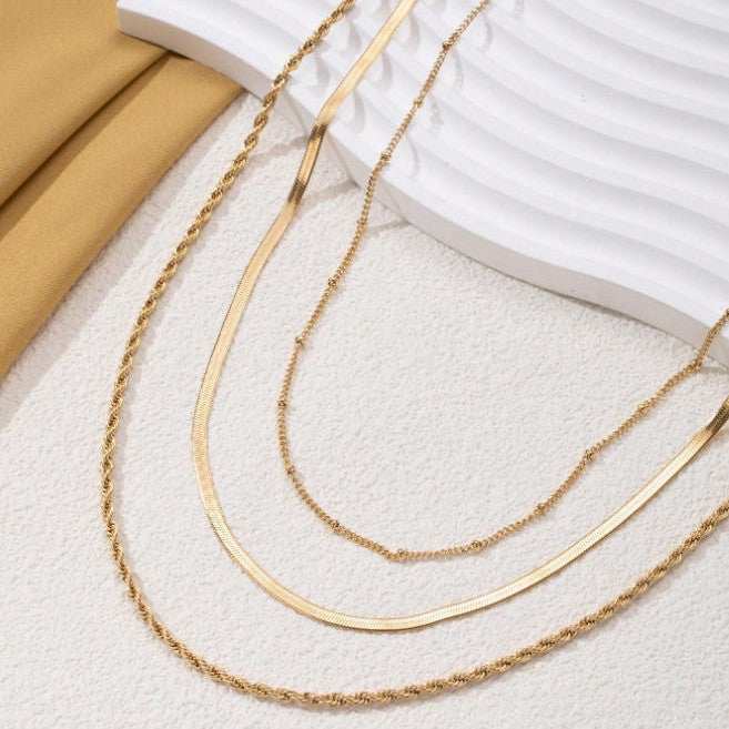 Layered Gold Chain Necklace Stornfield