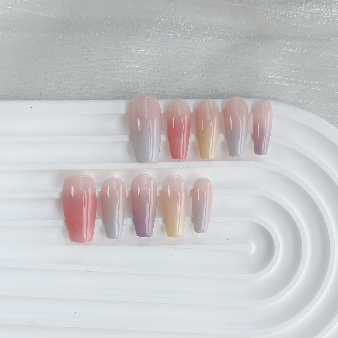 Ombre Press-On Nails Set