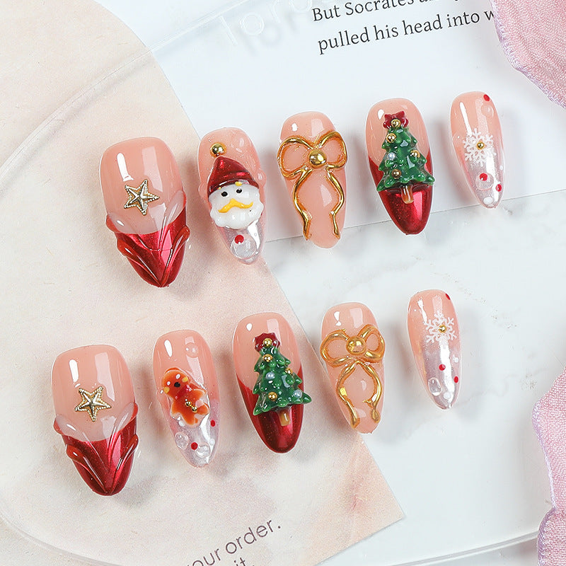 creative Christmas art nails Stornfield