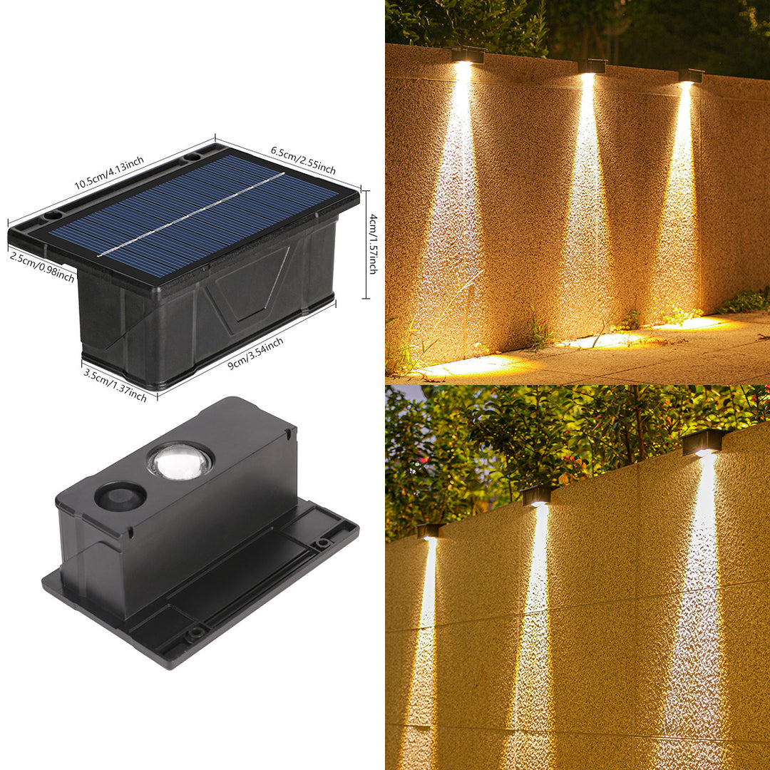 Outdoor Solar RGB Wall-Mounted Accent Lights With Dual-Beam Waterproof Design Stornfield