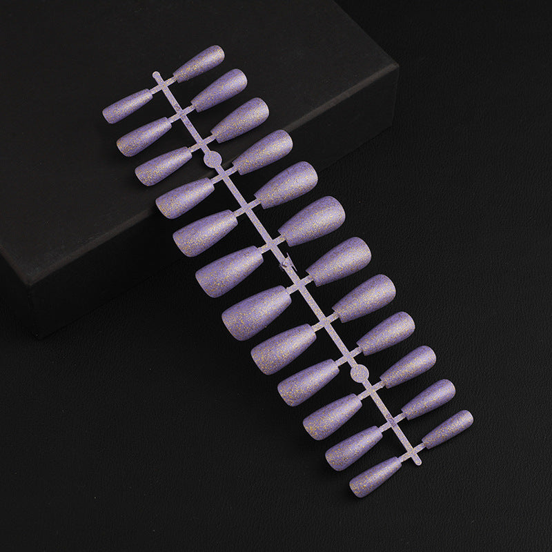 Artificial Nail Set with Elegant Glitter Effect Stornfield