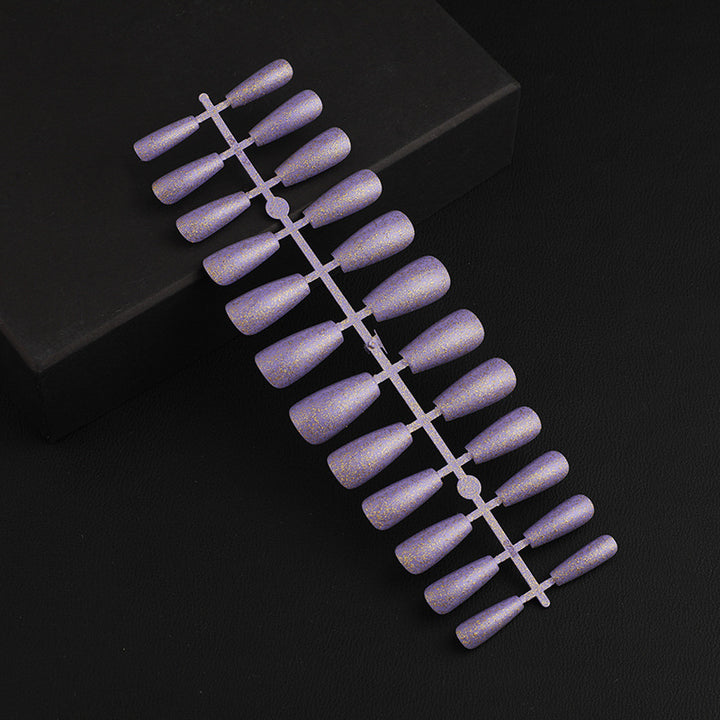 Artificial Nail Set with Elegant Glitter Effect Stornfield