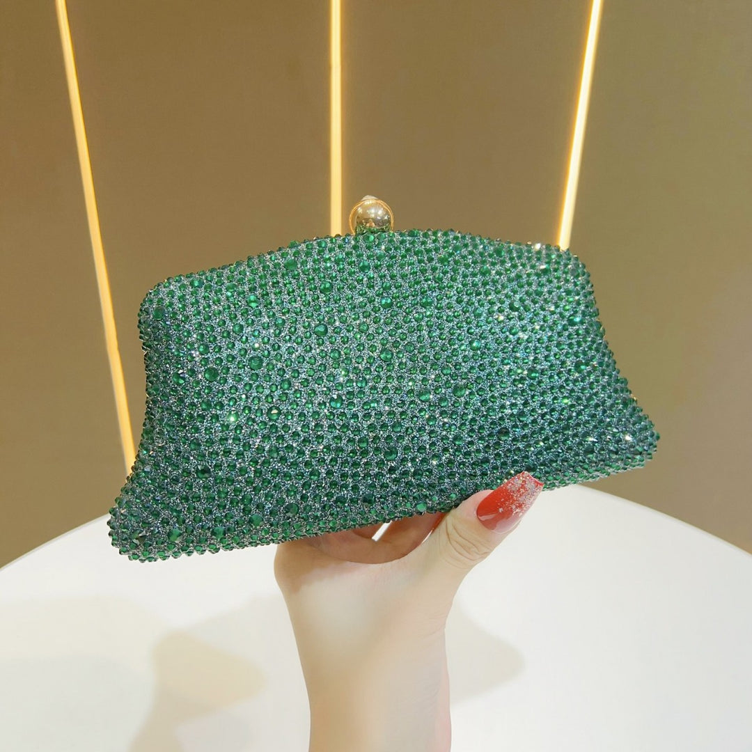 Rhinestone-Studded Evening Clutch