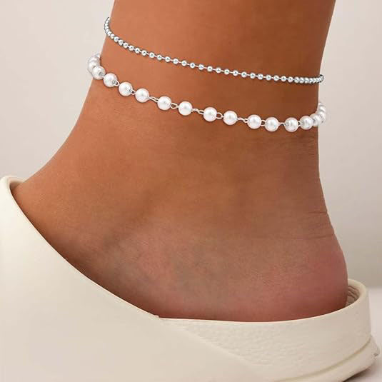 Double Strand Crystal Beaded Anklet Stornfield