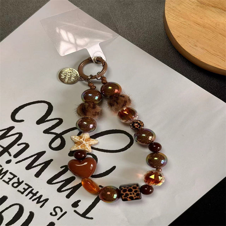 Decorative Beaded Charm Keychain Stornfield 1790135619