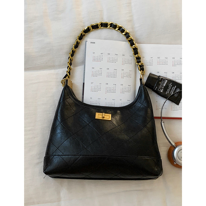 Quilted Suede Hobo Handbag Stornfield