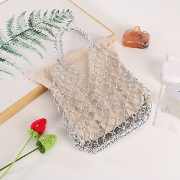 Multifunctional mesh tote bag with lining Stornfield