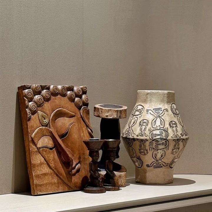 Decorative Engraved Ceramic Vase