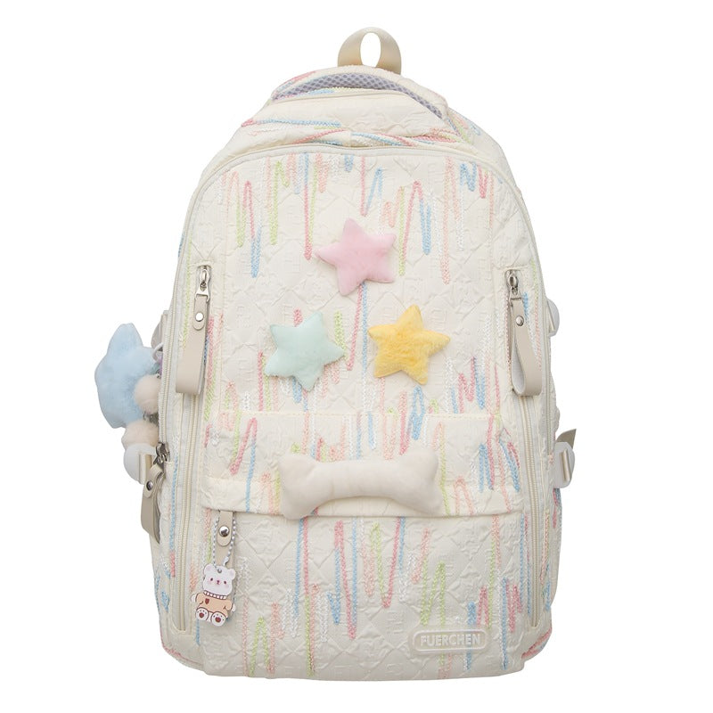 Playful Character Embellished Backpack Stornfield