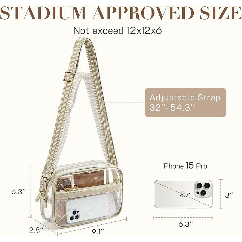 Transparent cosmetic bag with fashionable design Stornfield
