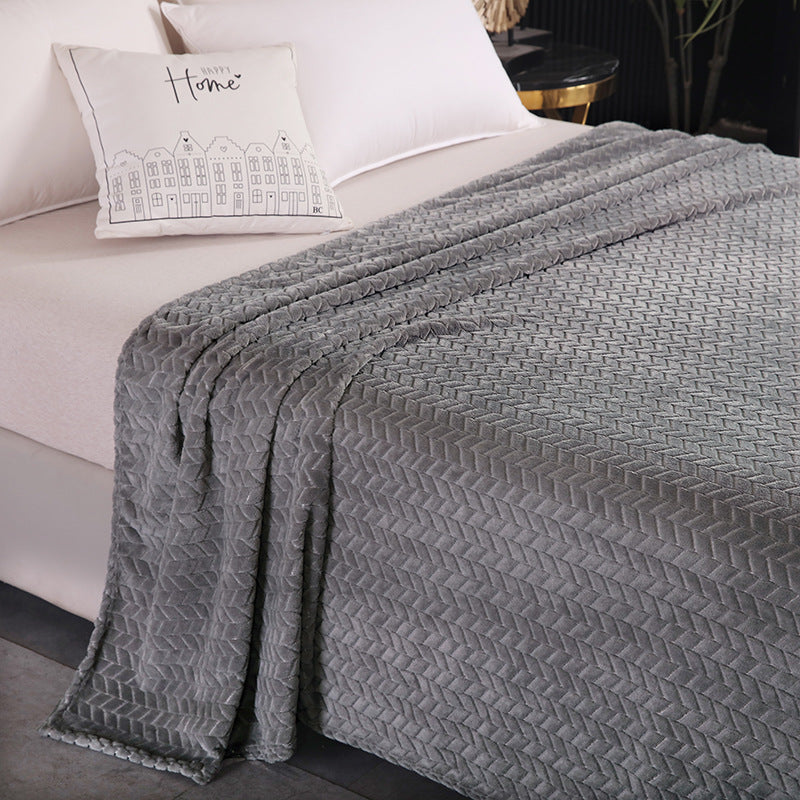 Luxury Textured Throw Blanket
