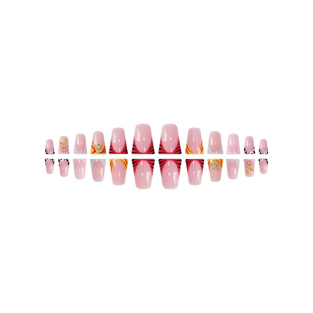 Decorative Thematic Press-On Nails Set Stornfield