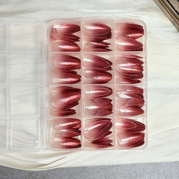 Sparkly Almond-Shaped Press-On Nail Set Stornfield