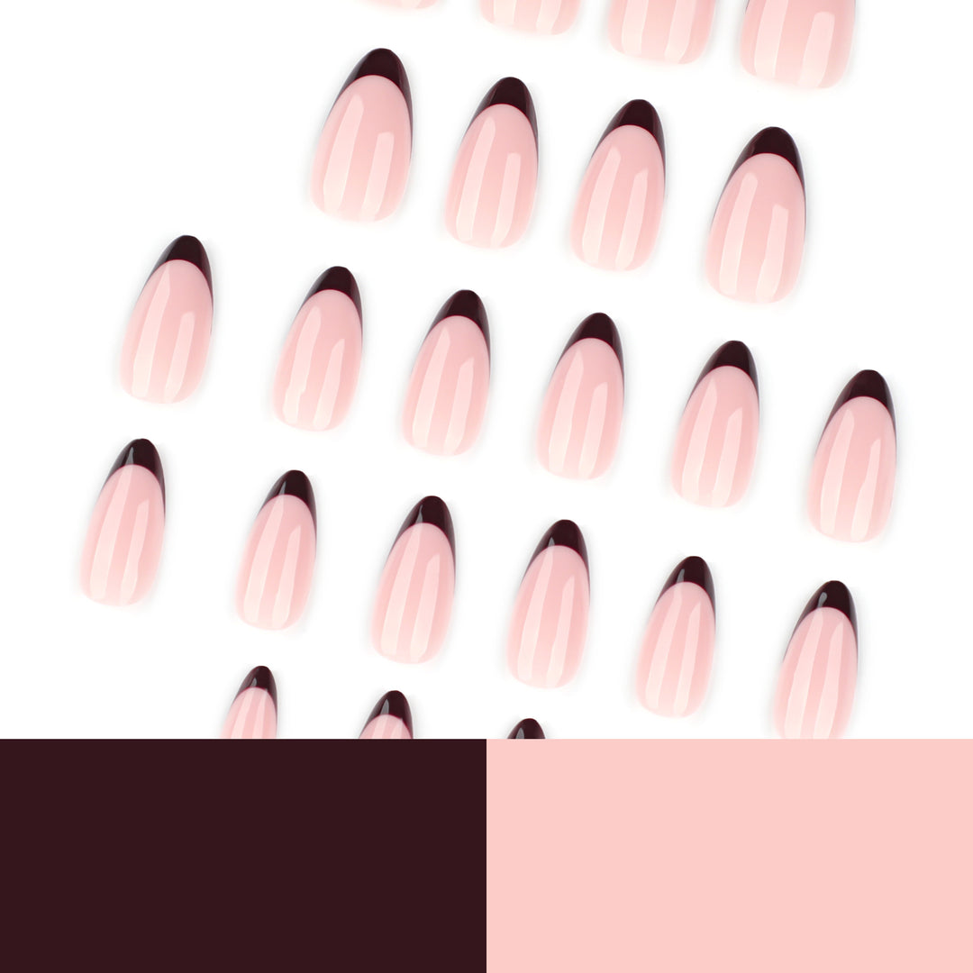 Elegant Stiletto Fake Nails with Gradient and Shine Stornfield