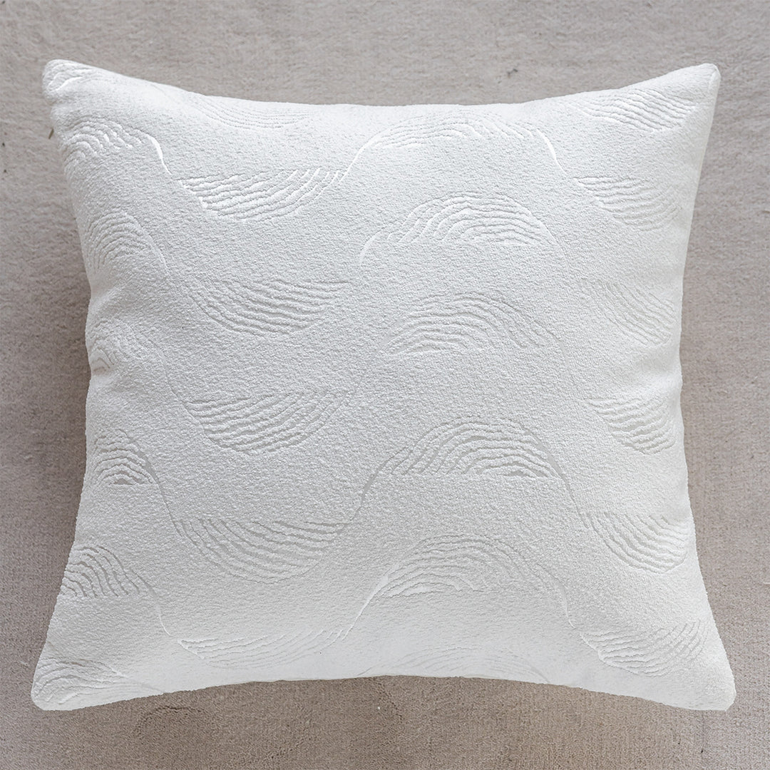 Decorative pillow with mountain motifs