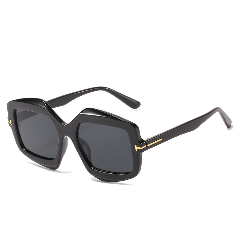 Bold Patterned Hexagonal Sunglasses Stornfield