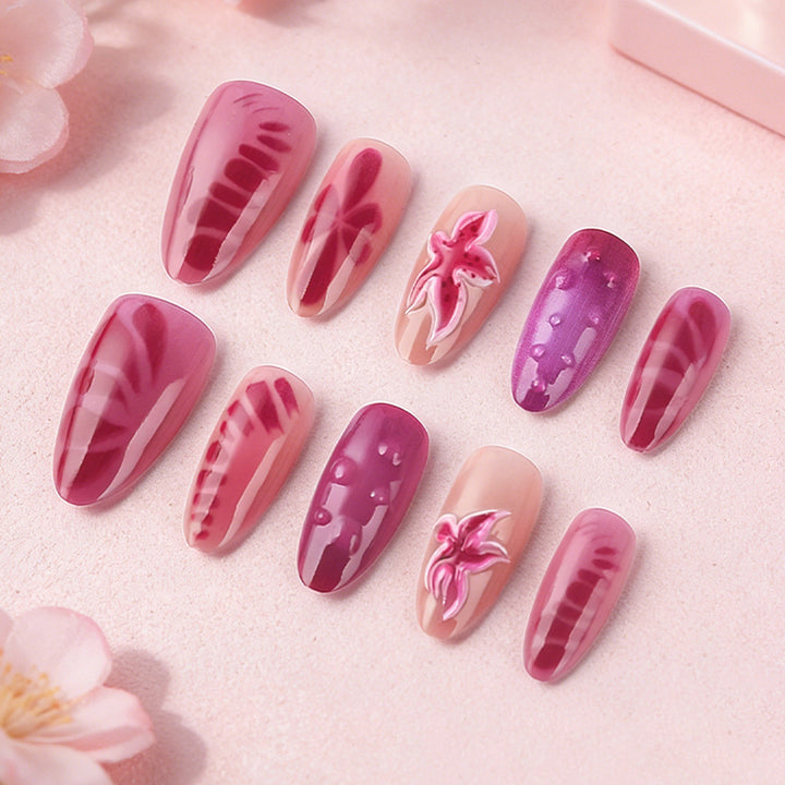 Artistic Floral Press-On Nails Stornfield 1787542981