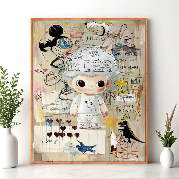 Cartoon Character Wall Art Print Stornfield