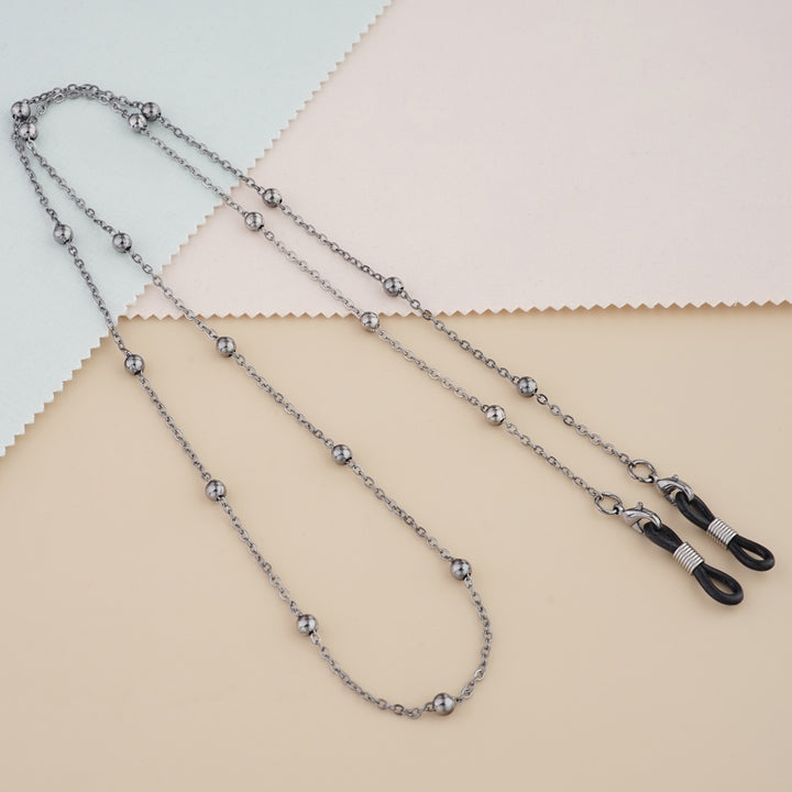 Silver Bead Decorative Eyewear Holder Chain Stornfield